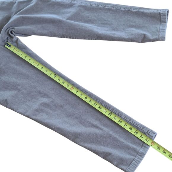 LL Bean Curvy Fit Corduroy Pants 10 TALL Flat Front Stretchy Back Soft Tan 10T - Picture 7 of 15